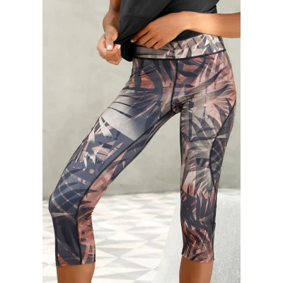 Abbildung von Lascana Active 3/4 Sporthose, Damen, Größe: 32/34, Braun