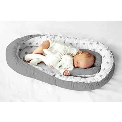 Abbildung von Multifunktionale Kuschelnest Babynest Kokon für Babys und Säuglinge, Nestchen, Reisebett, 100% Baumwolle, antiallergisch