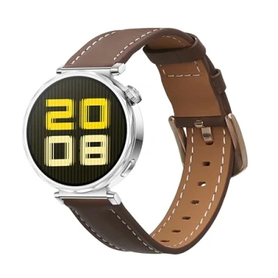 Abbildung von kwmobile Armband kompatibel mit Huawei Watch GT5 41mm / Pro 42mm Echtleder Fitnesstracker Sportarmband Band