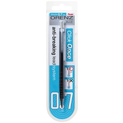 Abbildung von Pentel ORENZ PP507 Druckbleistift mit Anti Minenbruch Technologie, 0.7 mm, Härtegrad B, schwarz (1 Stück)