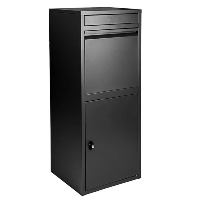 Abbildung von ONDIS24 Briefkasten Paketbox &quot;Korona&quot; Postbox 1 türiger Paketsafe für Pakete, abschließbar, inklusive Bodenanker, 2 Schlüssel