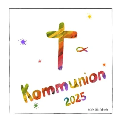 Abbildung von Mein Gästebuch Kommunion: Erinnerungsbuch zum Eintragen von Glückwünschen zur ersten heiligen Kommunion