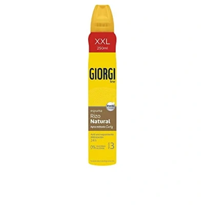 Abbildung von Giorgi Line Natürlicher Lockenschaum, 24 Stunden, Anti Frizz und Feuchtigkeit, 0% Silikone Alkohol, Halt 3 250 ml