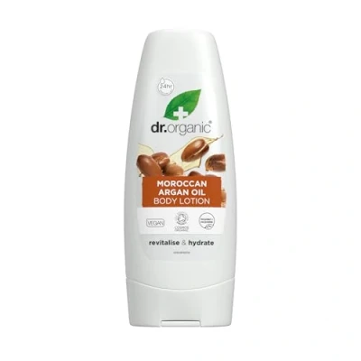 Abbildung von Dr Organic Marokkanisches Arganöl Lotion, Feuchtigkeitsspendend, Normale &amp; Trockene Haut, Für Männer, Frauen, Natürlich, Vegetarisch, Tierversuchsfrei, Paraben SLS frei, Bio, 200ml
