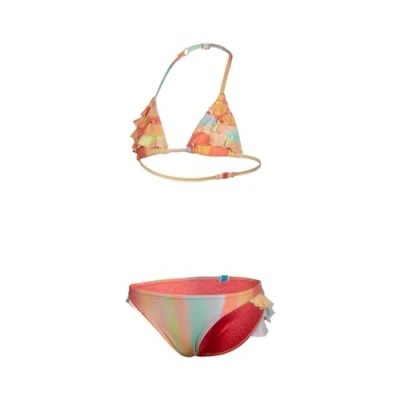 Abbildung von Arena Mädchen Girls&#039; Water Print Triangle Bikini, Multistripes, 140 EU