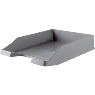 Abbildung von HAN Briefablage KLASSIK KARMA, 10 STÜCK, 100% recycled, Dokumentenablage, Briefkorb, Briefhalter, Papierablage, bis Format A4/C4, 10278 18, öko grau