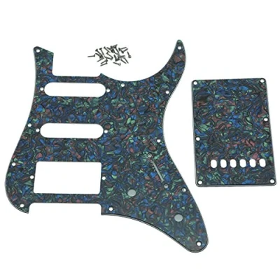 Abbildung von KAISH Gitarren Pickguard und Tremolo Abdeckung, passend für Yamaha Pacifica Gitarre, Abalone Pearl