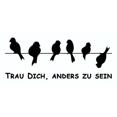 Abbildung von carstyling XXL Aufkleber Trau Dich Anders zu Sein 125 x 70 mm