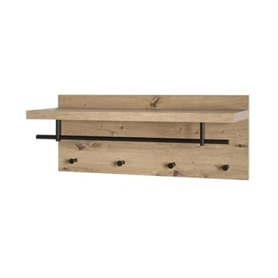 Abbildung von HAKU Garderobe Möbel Wandgarderobe (BHT 75x26x30 cm) BHT cm bunt