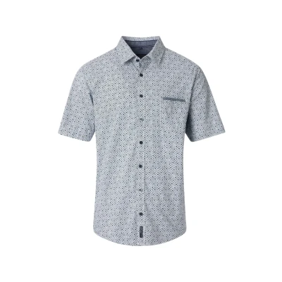 Abbildung von Casamoda Freizeit Kurzarm Hemd, Herren, Größe: Large, Blau