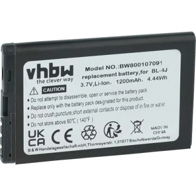 Abbildung von vhbw Li Ion Akku 1200mAh (3.7V) kompatibel mit Handy Telefon Smartphone Doro Primo 305 Ersatz für RCB305.