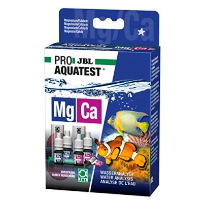 Abbildung von : JBL Wassertest Set, Für Meerwasser Aquarien, ProAquaTest Mg Ca Magnesium Calcium, 6x10ml, 1x2g (1er Pack)