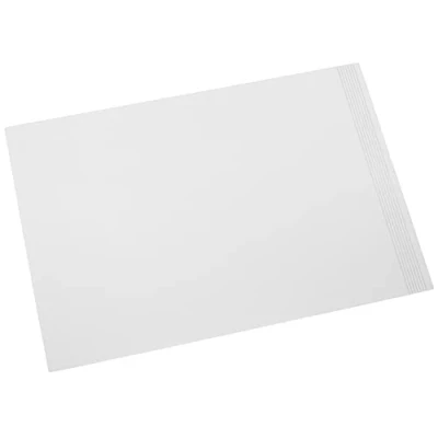 Abbildung von Läufer 38537 La Linea Schreibtischunterlage, 45x65 cm, naturgenarbtes Rindsleder, weiß, Handgefertigt aus Echtleder in Deutschland, Schreibunterlage Leder