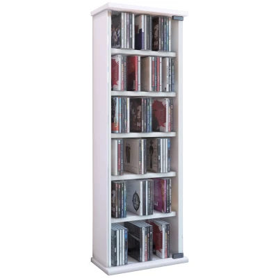 Abbildung von CD/DVD Regal Vetro weiß