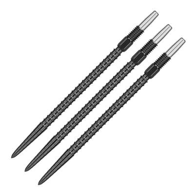 Abbildung von Target Darts Swiss Point Dart Spitzen, Chrono (3er Pack Spitzen) 40MM Schwarz Auswechselbare Dartspitzen, Storm Profi Zubehör