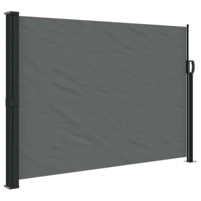 Abbildung von vidaXL Seitenmarkise, Wandmarkise mit PU Beschichtung, Sichtschutz für Balkon Terrasse Garten, Windschutz Markise, Ausziehbar Anthrazit Polyester