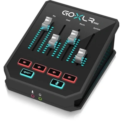 Abbildung von TC Helicon GoXLR MINI Online Broadcast Mixer mit USB /Audio Schnittstelle und Midas Vorverstärker, 9.4x8.5x4.6/ 239x216x116mm