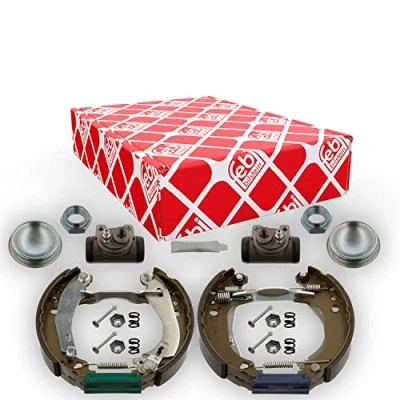 Abbildung von FEBI BILSTEIN 37496 Bremsensatz, Trommelbremse Hinterachse mit Radbremszylinder, Zubehör, Anbaumaterial PEUGEOT: 205 II Schrägheck, Cabrio