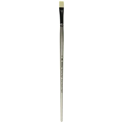Abbildung von Winsor &amp; Newton 5524012 Artisan Synthetikfaser Pinsel mit Leistungsmerkmalen von Schweineborsten, robust und haltbar, perfekt für dickflüssige Öl Farbe Flachpinsel / kurz langer Stiel Nr.12