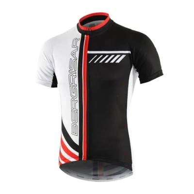 Abbildung von BERGRISAR Radtrikot Herren Kurzarm Rennrad Fahrrad Trikots, 8002weiß, XX Large