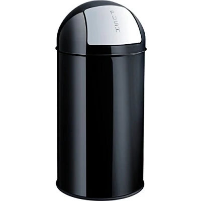 Abbildung von helit H2401495 Push Abfallbehälter „the dome“ 50L, schwarz