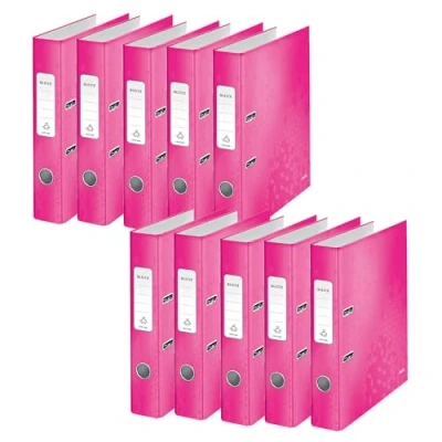 Abbildung von Leitz 180 WOW, A4, Karton, Pink, 350 Blätter, 80 g/m², 5 cm