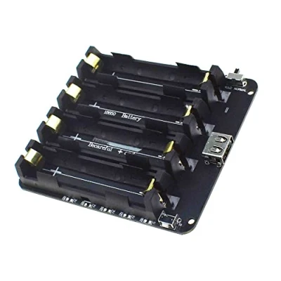 Abbildung von 1/2/4 Halter 18650 Shield V9 Modul Micro USB Type C Erweiterungsboard mit Kabel 5V/3A 3V/1A ESP 8266 ESP32 4 Wege