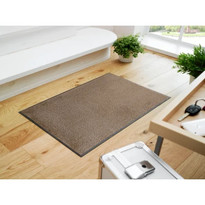 Abbildung von wash+dry Fußmatte, Taupe 50x75 cm, innen und außen, waschbar
