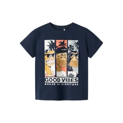 Abbildung von Name it Regular FIT Tshirt print für Kinder, Größe: 122/128, Navy blazer