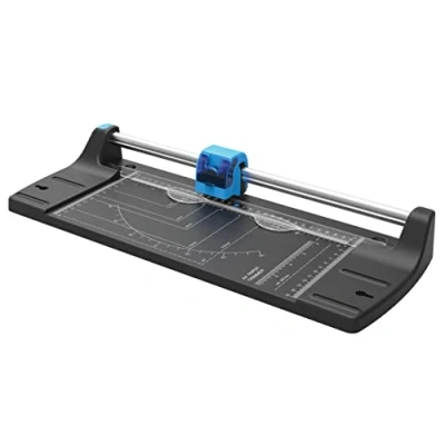 Abbildung von Albyco Papierschneider A4 Schnittlänge 330 mm Faltbarer Rollschneider, Rillmaschine, Schneidemaschine Papier, Schneidegerät, Schneidelineal Schneidleistung: 10 Blatt à 80 g/m² Schwarz