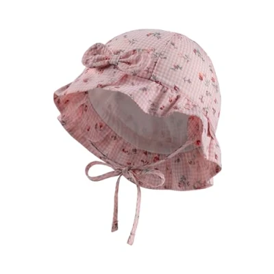 Abbildung von Sterntaler Vichykaro Hut für Kinder, Größe: 45, Helles rosa