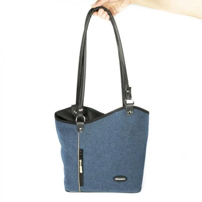Abbildung von Haberland Lenkertasche Rucksack Melanie blau incl. E Bike Lenkeradapter
