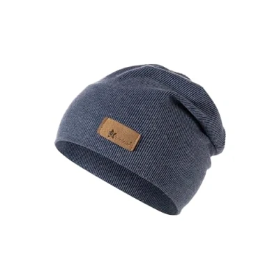 Abbildung von Sterntaler Beanie Rippen Slouch gestrickt mit stylischem Umschlag Leichte Mütze für Babys Jungen feinem Rippenmuster marine, 47