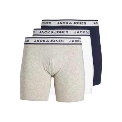 Abbildung von JACK &amp; JONES Herren Jacsolid Boxer Briefs 3 Pack Pls Noos, Light Grey Melange, 3X_l (3er Pack)