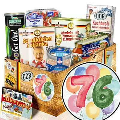 Abbildung von 76. Geburtstagsgeschenk + Geschenk 76 Geburtstag Frau Ostpaket