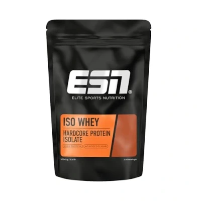 Abbildung von ESN IsoWhey Hardcore Proteinpulver, Banana, 1 kg, Bis zu 26 g Protein pro Portion, made in Germany