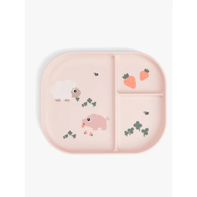 Abbildung von Done By Deer Tiny Farm Foodie Unterteilter Teller, Powder