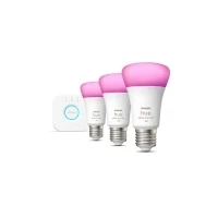 Abbildung von Philips Hue White and Color Starterpack mit 3 Lampen + Bridge