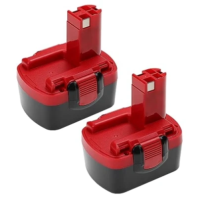 Abbildung von vhbw 2X Akku Ersatz für Bosch 2 607 335 611, 533, 619, 2607335534 Werkzeug (2500 mAh, NiMH, 14,4 V)