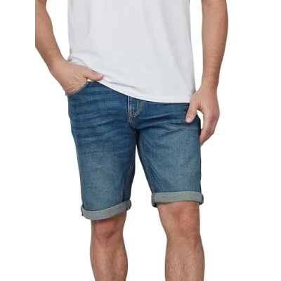 Abbildung von TOM Tailor Jeans Shorts, Herren, Größe: 33, Clean mid stone blue denim