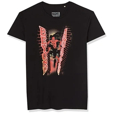 Abbildung von Marvel Herren Memarcots242 T Shirt, Schwarz, XXL