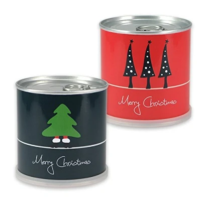 Abbildung von MacFlowers 2X Weihnachtsbaum in der Dose Merry Christmas Dein Christbaum Adventskalender Nikolausgeschenk Wichtel Geschenke