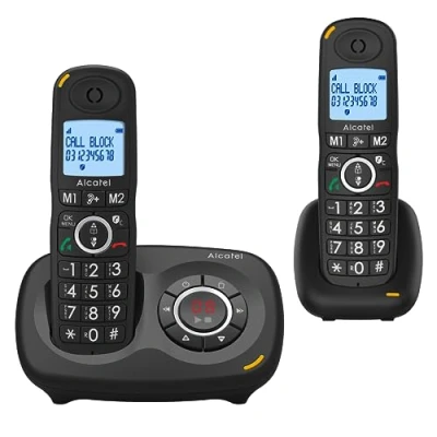 Abbildung von Alcatel XL595B Voice Schnurloses DECT Telefon (mit integriertem AB, zweitem Mobilteil und Call Block Funktion)