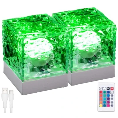 Abbildung von Lunartec Nordlichtprojektoren: 2er Pack LED Nordlicht Sternenhimmel Projektor, RGB, dimmbar (LED Lampe Polarlicht Projektor Leuchte)