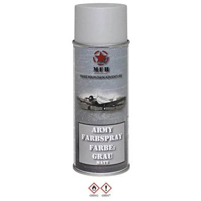 Abbildung von MFH Farbspray Lackspray Army, matt, 400 ml(Grau)