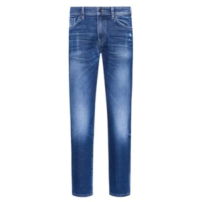 Abbildung von BOSS RE Maine Jeans Straight Leg, Herren, Größe: 33x34, Medium blue