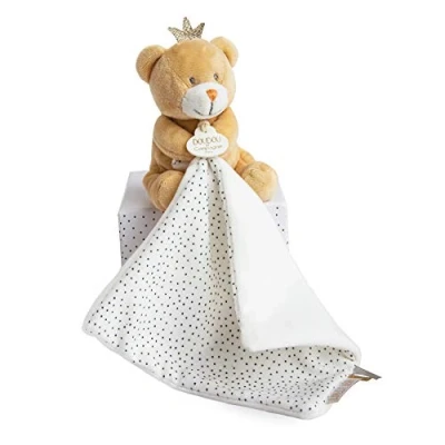 Abbildung von Doudou et Compagnie DC3515 BÄR KLEINER KÖNIG Marionette mit Decke, beige