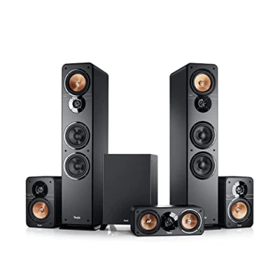 Abbildung von Teufel Ultima 40 Surround 5.1 Set Heimkino Lautsprecher Soundanlage Kino Raumklang Subwoofer Movie High End HiFi Speaker schwarz
