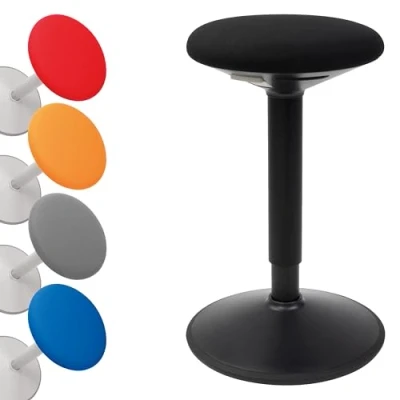 Abbildung von boho office® Stehhilfe, ergonomische Sitzhilfe in Schwarz, höhenverstellbar von 56 81 cm