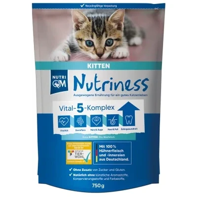 Abbildung von NutriQM Nutriness Kitten 5 x 750g